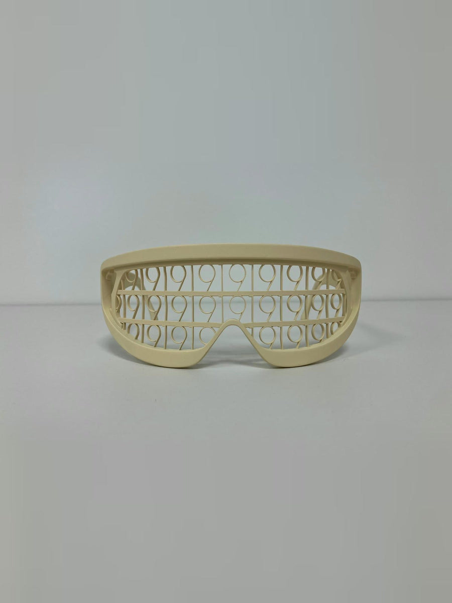 Pardessus19 eyewear in beige, front view