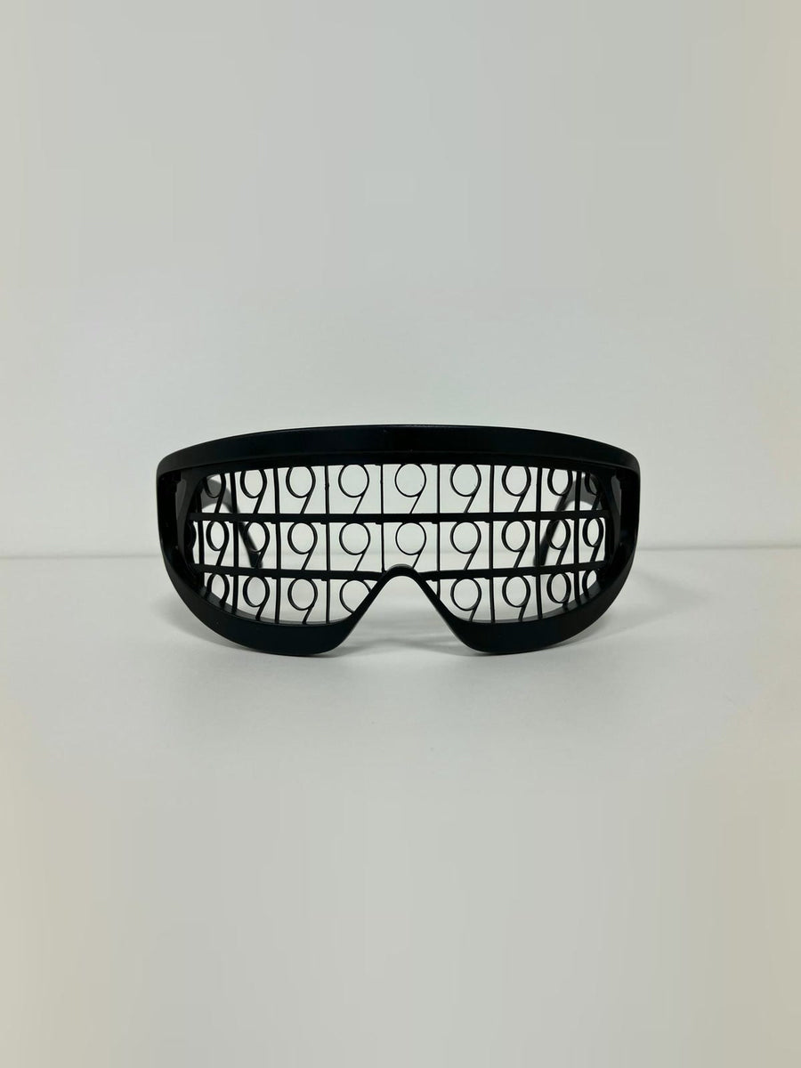 Pardessus19 eyewear in black, front view