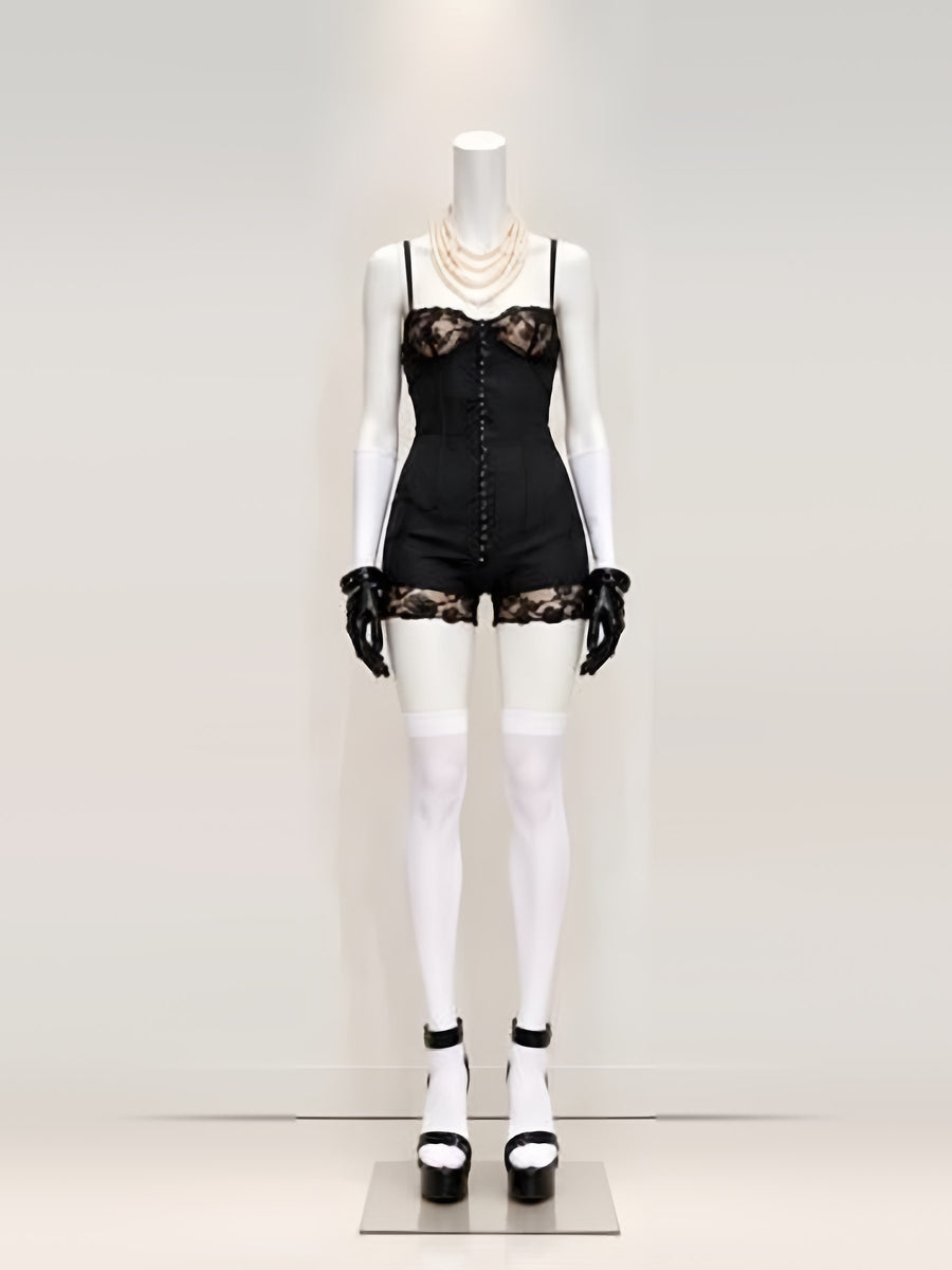 Passage 21 – Body en dentelle noire & perles